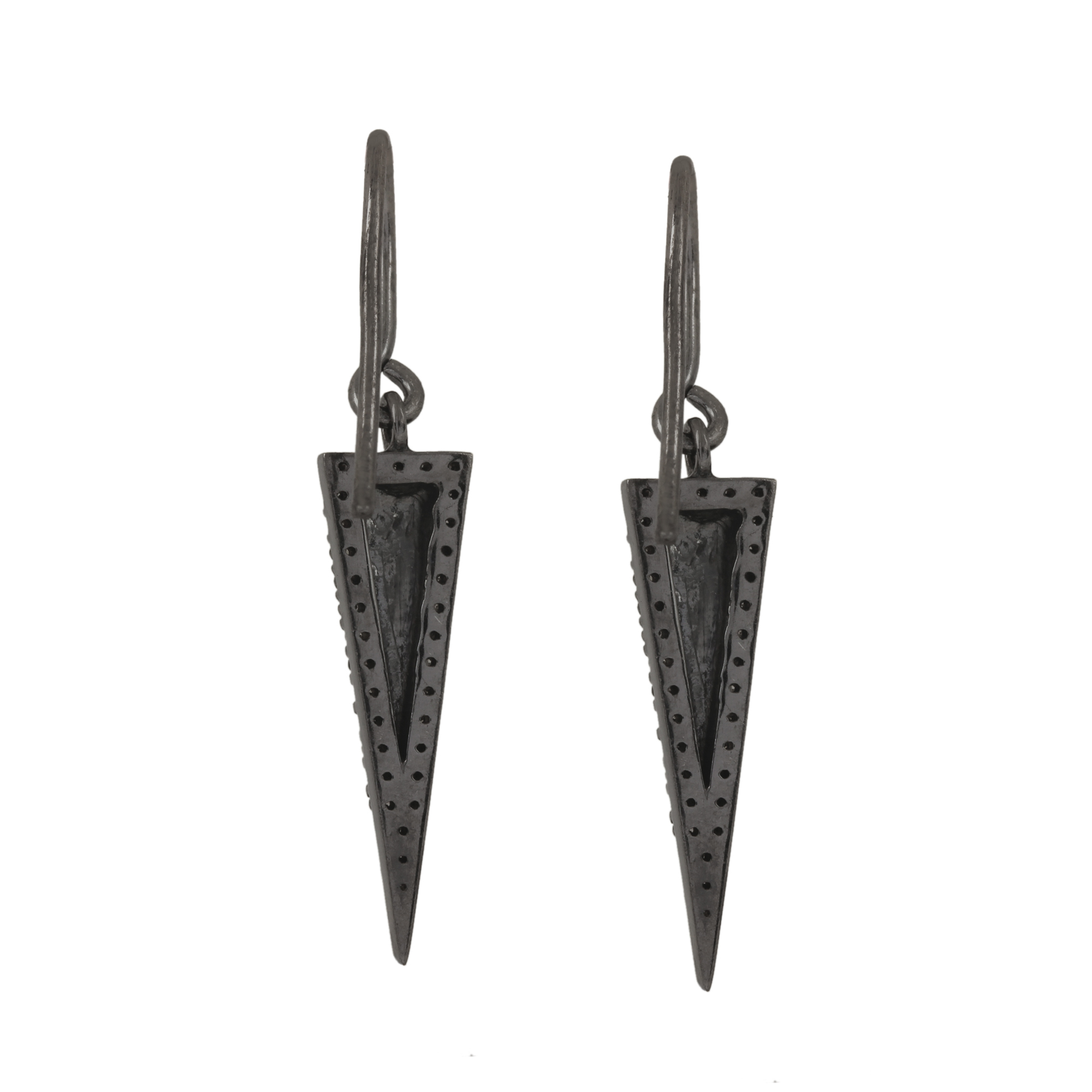 925 sterling silver hook earrings diamond handmade jewelry