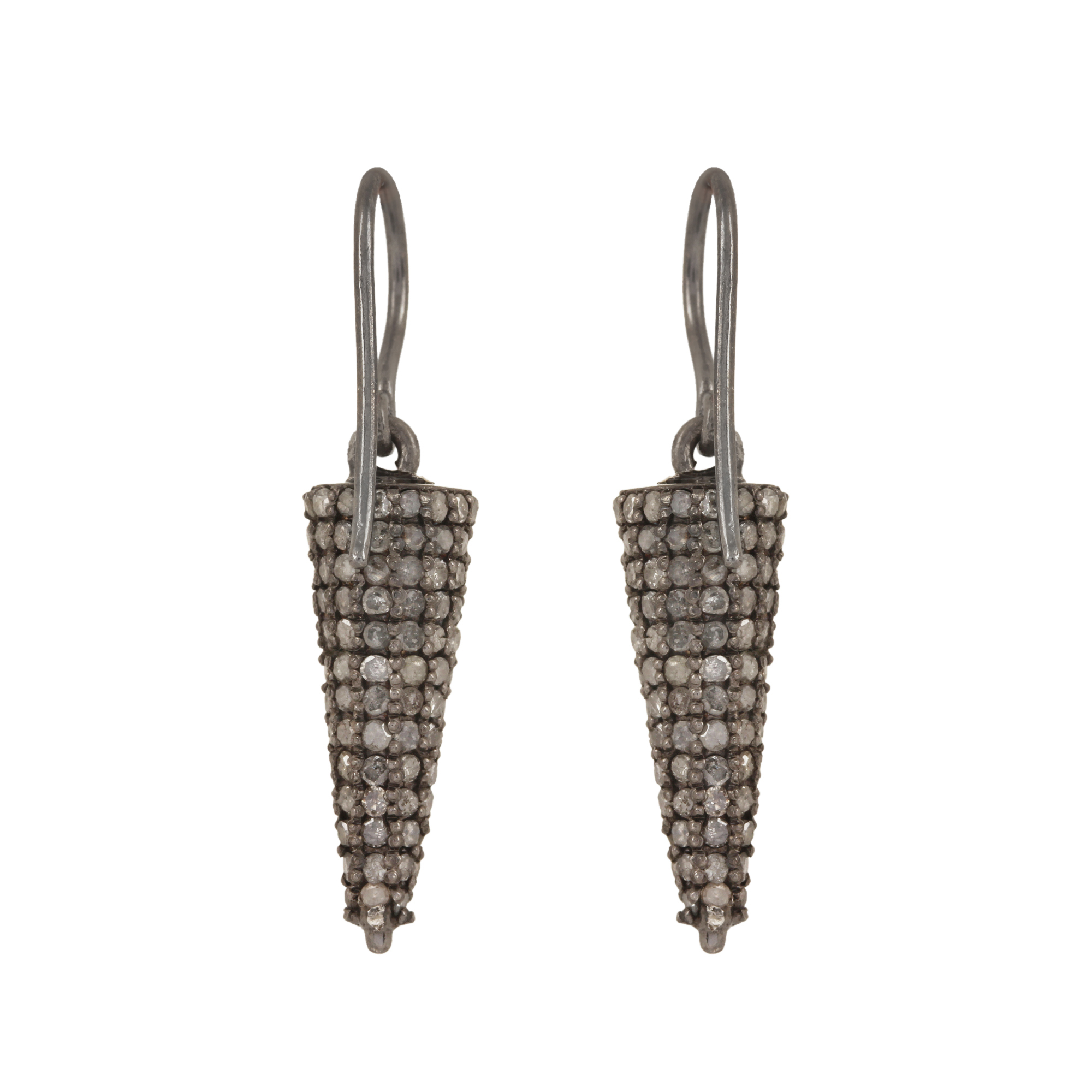 925 sterling silver hook earrings genuine diamond jewelry