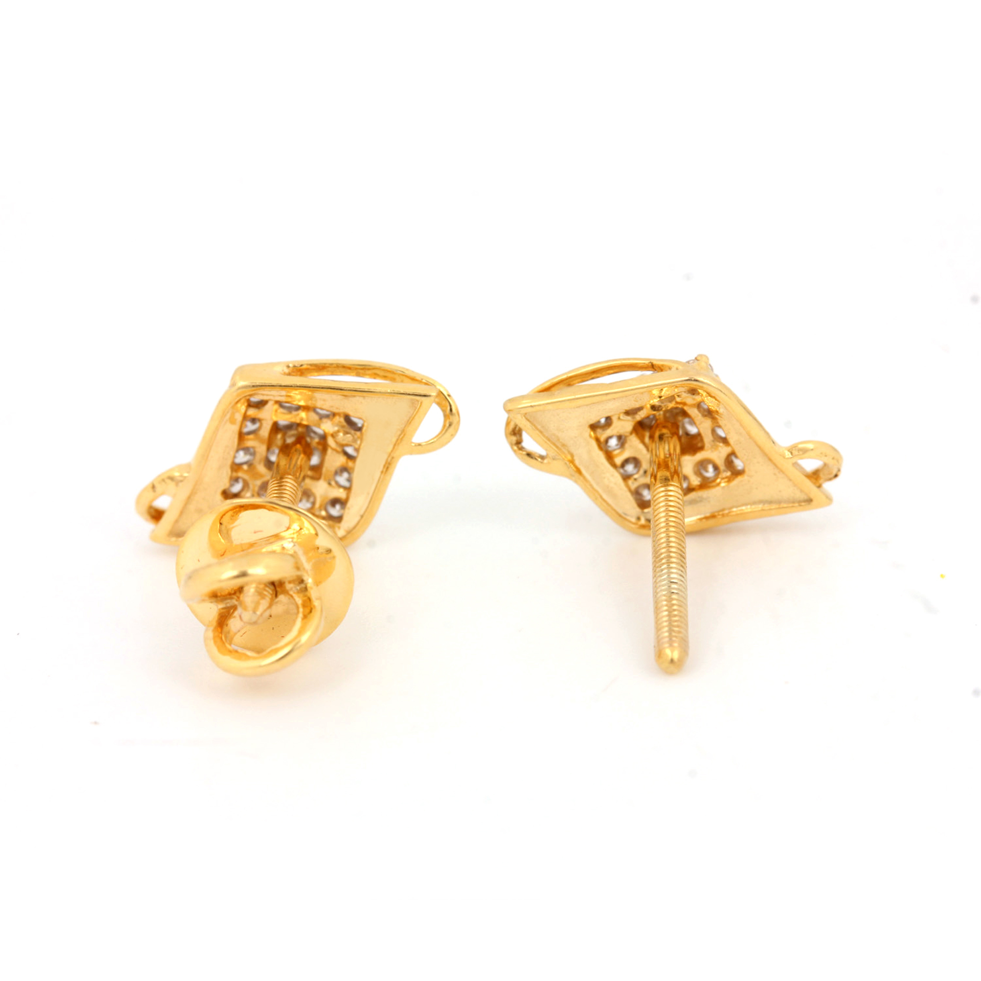 Diamond Earrings In Gold