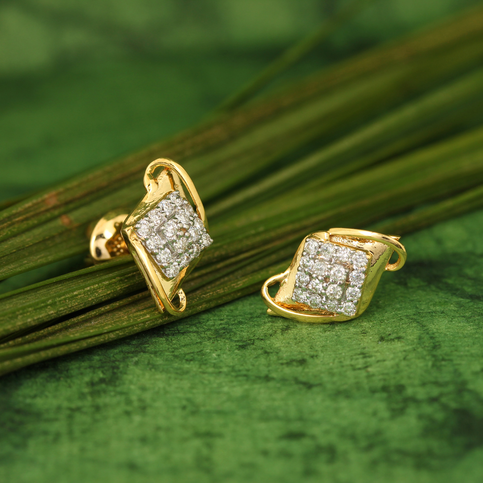 Diamond Earrings In Gold