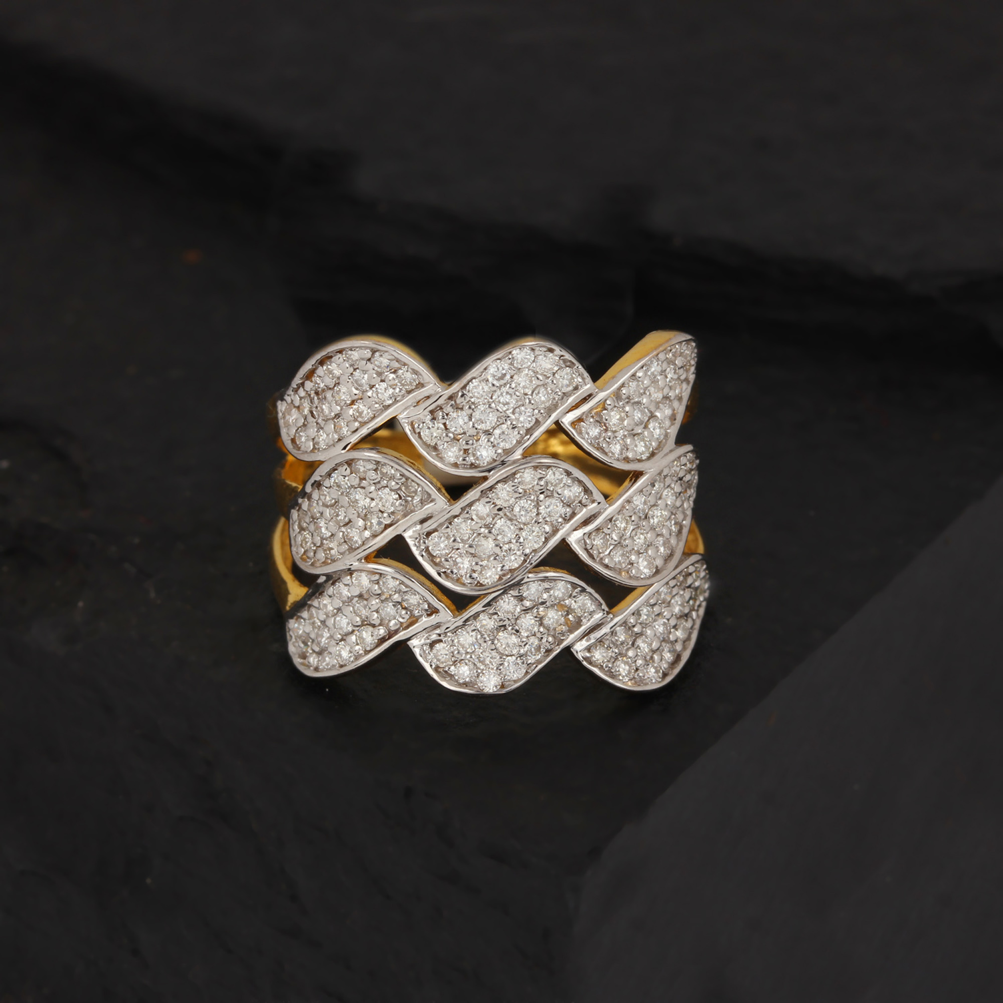 Solid Gold Ring With Diamond