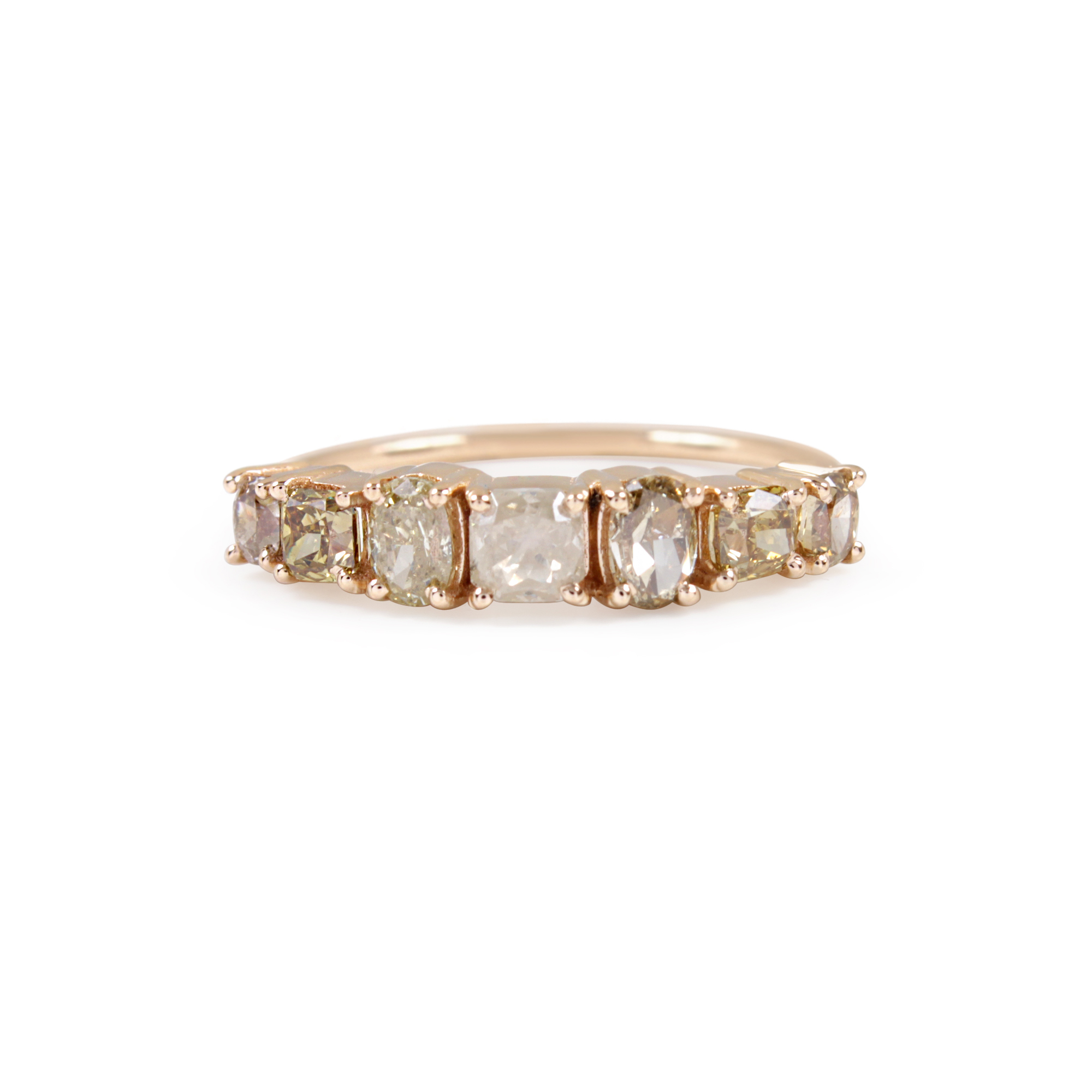 Pave Diamond 14K Solid Gold Ring Fine Jewelry